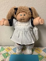 Vintage Cabbage Patch Kid Girl Wheat Poodle Hair Green Eyes HM#5 OK Factory 1987 - £147.85 GBP