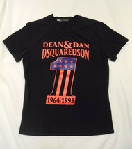 DSQUARED2 Vintage Icon &quot;1&quot; Dsquaredson Men&#39;s t-shirt Black / Red Size Xxl Euc - £135.85 GBP