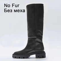 Size 34-41 Women Knee Boots New Arrival Real Leather Warm Winter Shoes Woman War - £97.42 GBP