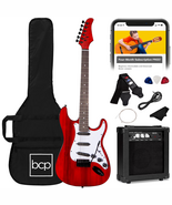 39In Full Size Beginner Electric Guitar Kit with Case, Strap, Amp, Whamm... - €228,09 EUR