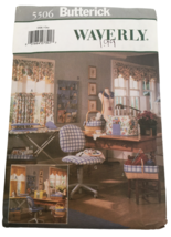 Butterick Sewing Pattern 5506 Waverly Sewing Room Cafe Curtains Wall Organizer - £4.01 GBP