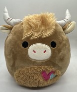 Squishmallows Official Kellytoy 8&quot; Valentine&#39;s Wilfred the Highland Cow - $15.98