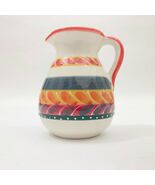 Spain HNOS Pedraza Ceramic Pitcher 32 oz Handmade Vintage EUC - $527.67 MXN