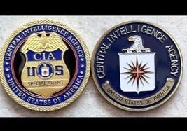 2pcs Special Agent CIA Central Agency Office In Charge One Copper One Gold - £23.33 GBP