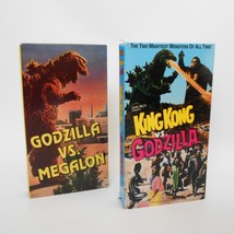 Godzilla Movie Lot 2 VHS Tapes VS King Kong Megalon Kaiju Battles Vintag... - £15.47 GBP