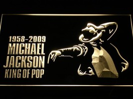 Michael Jackson 1958-2009 Led Neon Sign Hang Signs Wall Home Decor, Room, Gift  - £20.90 GBP+