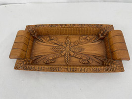 Burwood Daily Bread Vintage Solid Wood Serving Tray - £14.98 GBP