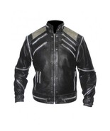 Handmade Leather Madness Michael Jackson Beat It Black Genuine Leather J... - $3,426.92 MXN