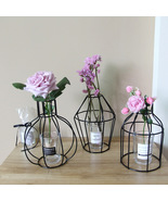 Bird cage decor iron wire flower vase flower hand craft artistic centerp... - $9.99