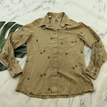 Miller Western Wear Mens Vintage Pearl Snap Shirt Size M Brown Elephants... - £31.15 GBP