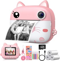 Kids Camera Instant Print 2.5K Digital Video Instant Print Camera for Kids Selfi - £80.27 GBP