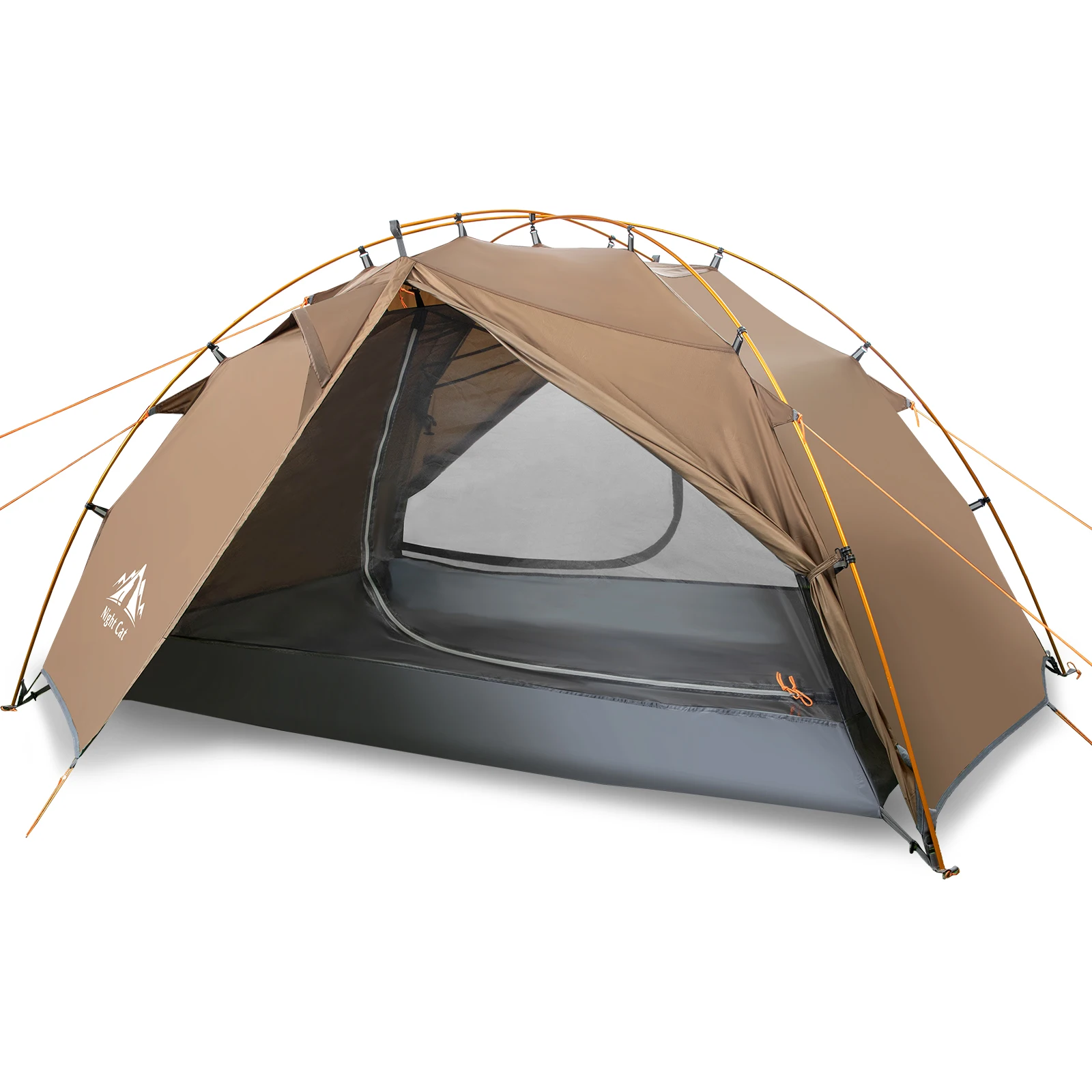 Backpacking Tent 2 Persons Camping with Separated Rainfly Aluminium Pole Double - £135.40 GBP