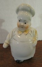 Vintage WHITE &quot;  CHUBBY CHEF  Salt   Shaker ~MADE IN JAPAN - £12.94 GBP