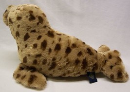 The Petting Zoo Very Soft Tan &amp; Brown Spotted Seal 16&quot; Plush Stuffed Animal Toy - £15.57 GBP
