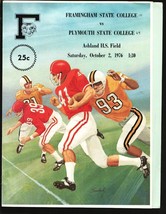 Framingham State College vs Plymouth NCAA Football Program 10/2/1976-Ashland ... - $67.66