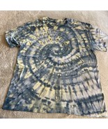 NEW Gildan Men’s Blue Green Yellow Spiral Ice Tie Dye Short Sleeve Shirt XL - $33.61 CAD