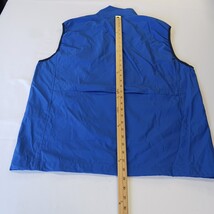Alliance Fashion Men's Blue Full Zip Pockets Sleeveless Vest Size XL image 7