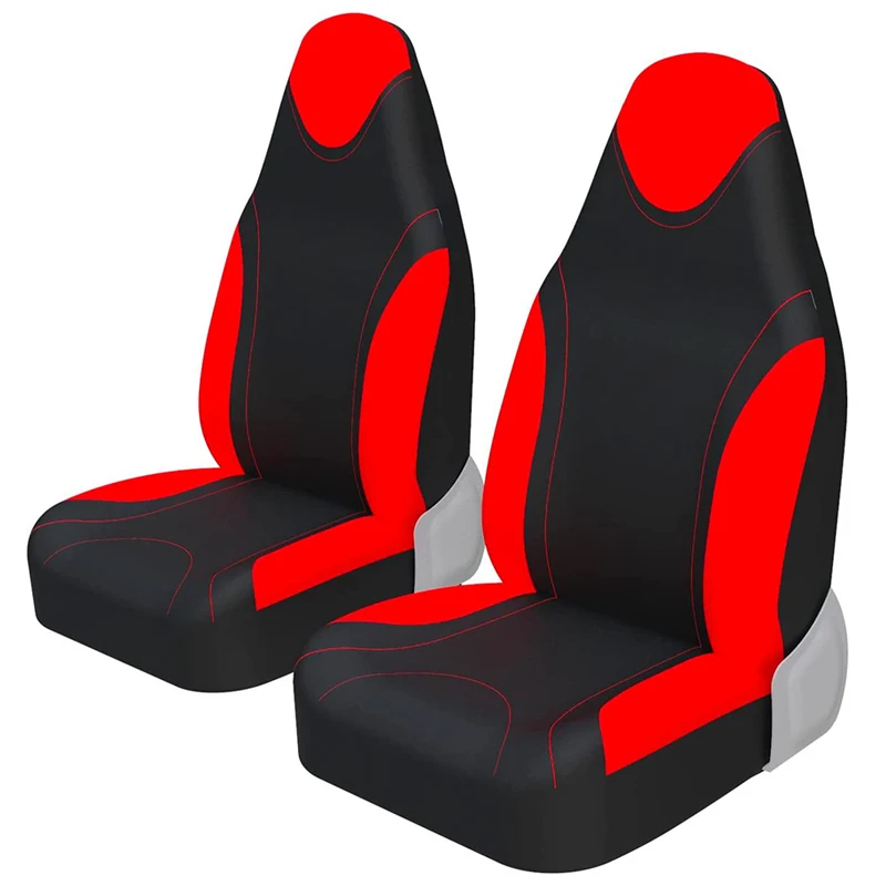 Front Pair Bucket Style Car Seat Covers Universal for Cars Trucks SUV Seat - £26.04 GBP