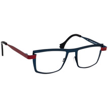 Theo Eyeglasses Vekki 465 theo + james Blue Shimmer Square Metal Frame 48-22 140 - £393.21 GBP
