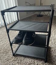 4 Tiers Small Shoe Rack,Narrow Stackable Shoe Shelf Storage 17.7&quot;D x 7.9... - $17.82