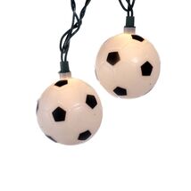 Soccer Ball Christmas Light String Set of 10 UL0017 New - $29.68