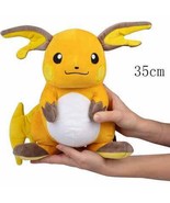 NEW RAICHU 35CM 14IN POKEMON PLUSH TOY STUFFED ANIMAL DOLL PIKACHU EVOLU... - $48.02