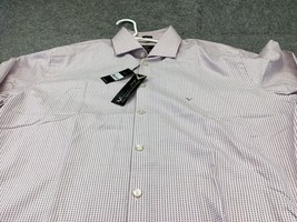 Versace 19-69 Abbigliamento Sportivo SRL Shirt Mens Large 16.5 Modern Fit Pink . - £38.89 GBP