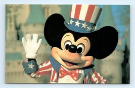 Mickey Mouse Patriotic Walt Disney World Orlando FL Postcard - $7.00