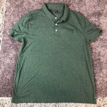 Michael Kors Polo Shirt Mens Green Extra Large Chest Pocket Soft Cotton - $10.75