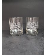 Makers Mark Whiskey Glasses, Etched Cabin Lowball, Set Of 2, Robert Cole... - $27.15 CAD