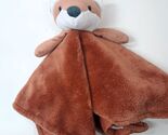 Carter&#39;s Child of Mine Fox Lovey Baby Security Blanket Red Brown plush t... - $32.00