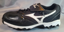 Mizuno 9 Spike Vintage Pro Low Baseball Softball Cleats Sz 11 Mens Wave Black G5 - £23.77 GBP