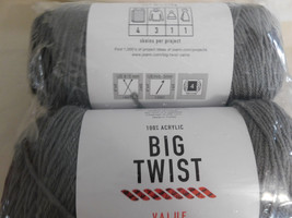 Big Twist Value lot of 2 Titanium Grey Dye Lot 645499 - £7.81 GBP