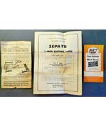 1950&#39;s PET Tools Zephyr 1950 Manuals /  Ad Tool Insert Catalog. Lot of 3... - £10.17 GBP