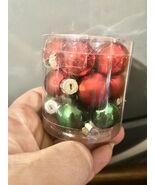 Lot of 15 Multi-Colored Christmas Tree 1&quot; Glass Ornaments Bulbs - $91.39 MXN