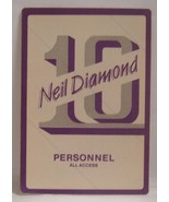 NEIL DIAMOND - VINTAGE OLD ORIGINAL CONCERT TOUR CLOTH BACKSTAGE PASS - $187.91 MXN