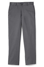 Lands End Men's Size 31x33, Plain Front Chino Pants Cuffed, Arctic Gray - $19.99