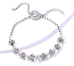 John Hardy JAI  Symbols of Love Adjust Sterling Silver Bracelet  XS-AVG ... - $199.88