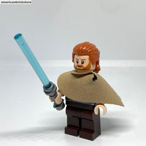 Gift Obiwan Kenobi Minifigure Star Wars Desert Appearance Jedi with LightsaberSh - £4.71 GBP