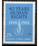 ZAYIX Cyprus 716 MNH UN Declaration of Human Rights 090222S76M - $1.50