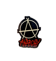 Anarchy Punk Rock Pin Hat Tac Lapel Backpack Flair Anarchist - £4.08 GBP