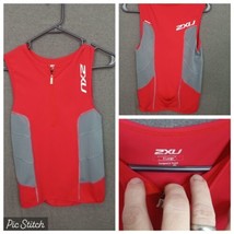 2xu Biking Windshirt Mens XL Red Compression  - $11.29