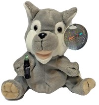 International Coca Cola Collection Plush Wolf Howls Romania 1991 Vintage Tag - £8.35 GBP