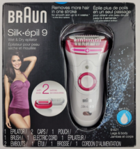 Braun Epilator Silk-epil 9 9-521, Hair Removal for Women, Wet &amp; Dry, Cordless, - £87.04 GBP