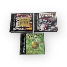 Lot of 3 Playstation 1 Casino Games Golden Nugget, Caesar&#39;s Palace I &amp; II CIB - $29.95