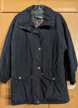 LL Bean Black PrimaLoft Down Insulated Parka Winter Jacket Coat Womens PM - $38.48