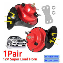 2X 12V Super Loud High Low Tone Universa Car Electric Bicycle Horn Water... - £21.57 GBP