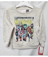 Toddler Boys&#39; Marvel Solid Pullover Sweatshirt - Oatmeal 3T - £7.83 GBP
