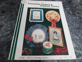Friendship Flowers and Rainbow Kisses by June Grigg Cross Stitch - $2.99