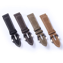 22mm Matte Genuine Leather Strap Band For Seiko Watch SKX007 SKX009 SKX173 - £6.38 GBP
